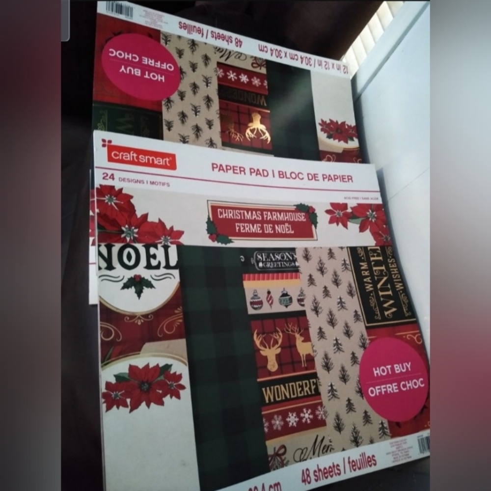 Christmas scrapbook paper pad
